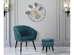POLTRONA PARIS OTTANIO/OURO CM 62X58X78^ Poltrona