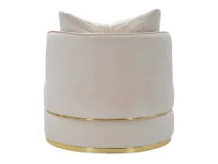 Discount POLTRONA PARIS SPACE CREME/OURO CM Ø 84X72 Bege