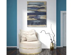 Discount POLTRONA PARIS SPACE CREME/OURO CM Ø 84X72 Bege