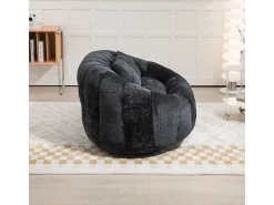 DripeX Poltrona Preguiçosa de Chenille - 2 Lugares - com 2 Almofadas - 62cm Profundidade do Assento - Carga Máx. 250kg -^ Sofá