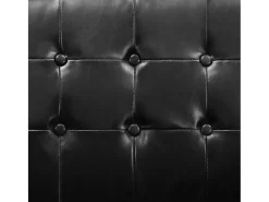 Poltrona* Poltrona preta 75x70x75 cm couro sintético SHL789203 Preto