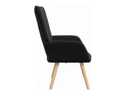 Poltrona*vidaxl poltrona 62 x 67 x 95,5 cm Tecido Sherpa Preto