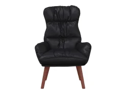 Poltrona|vidaxl poltrona 69 x 74 x 93 cm Couro Artificial Preto