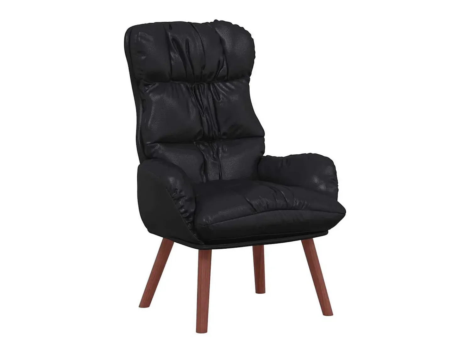 Poltrona|vidaxl poltrona 69 x 74 x 93 cm Couro Artificial Preto