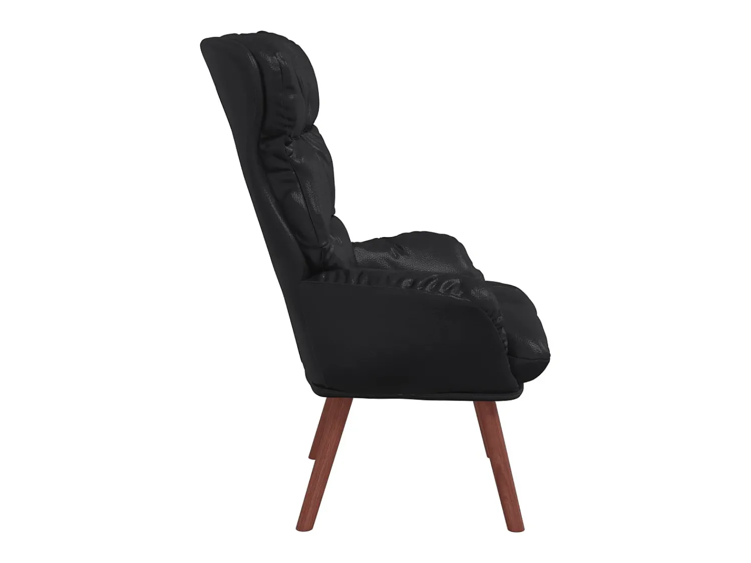 Poltrona|vidaxl poltrona 69 x 74 x 93 cm Couro Artificial Preto