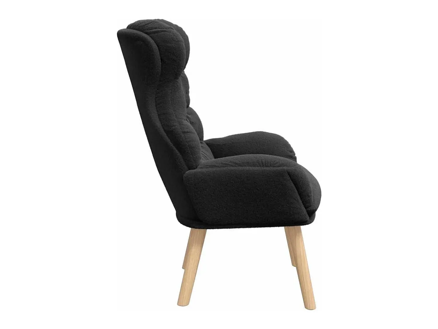 vidaxl poltrona 69 x 74 x 93 cm Tecido Sherpa^ Poltrona