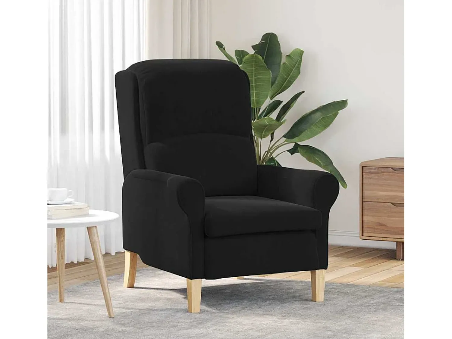 Poltrona* poltrona 76x94x102 cm Veludo SHL735745 Preto