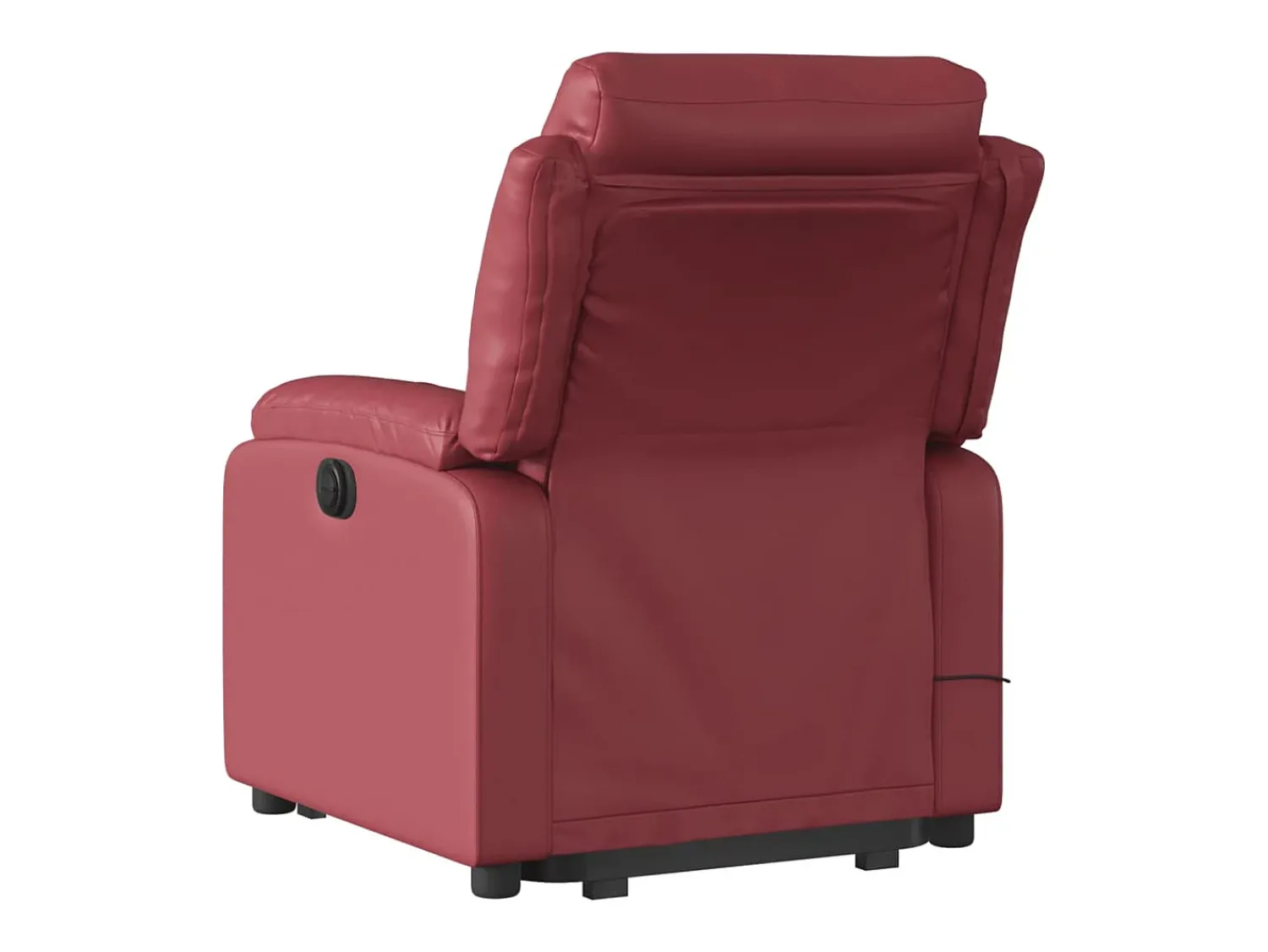 vidaxl Poltrona reclin. elevatória elétrica couro artif -tinto^ Poltrona
