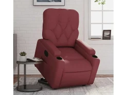 Poltrona reclin. elevatória elétrica couro artif -tinto SHL366106^ Poltrona