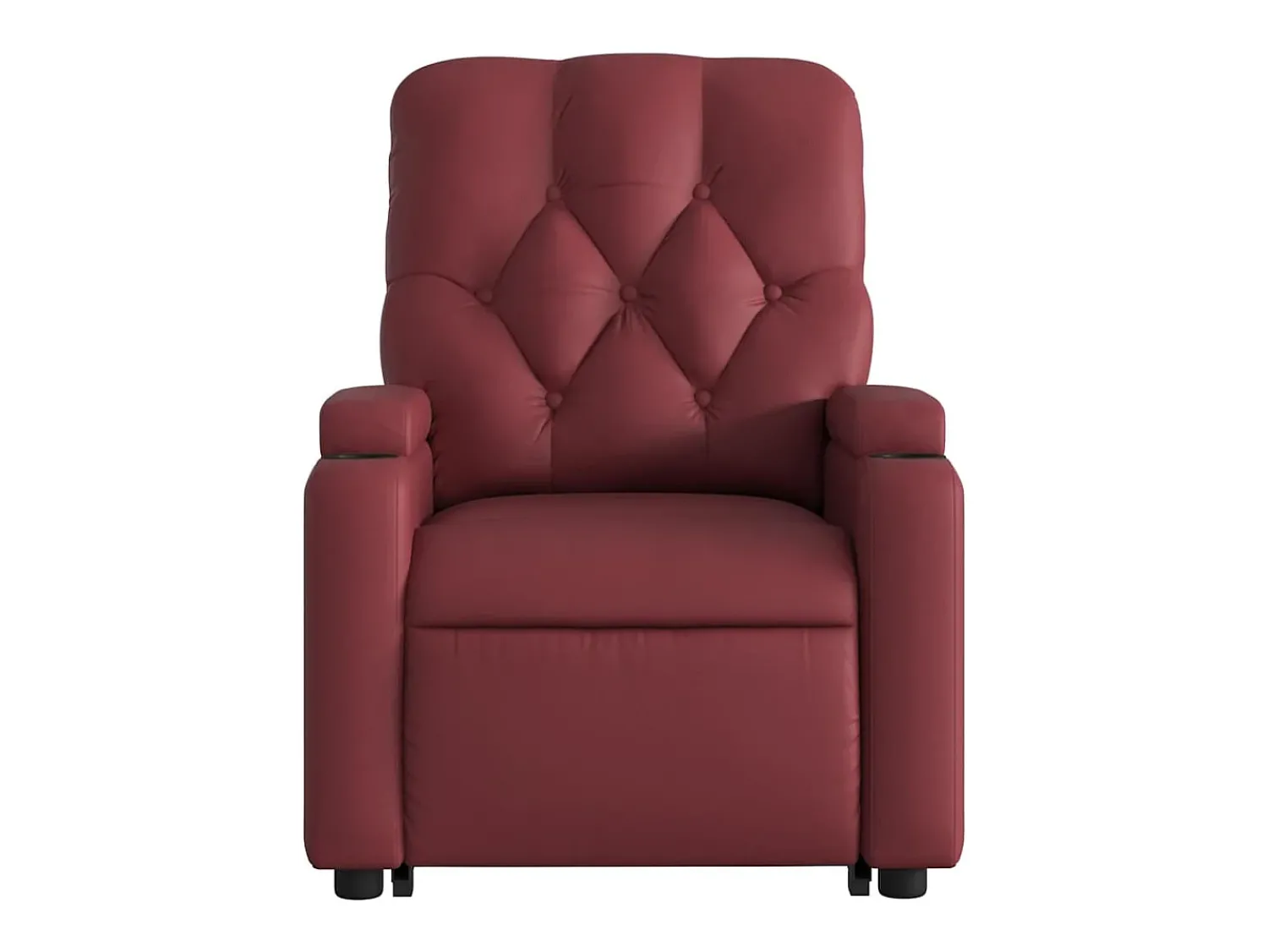 Poltrona reclin. elevatória elétrica couro artif -tinto SHL713038^ Poltrona