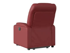 Best Poltrona reclin. elevatória elétrica couro artif -tinto SHL74493 Vermelho