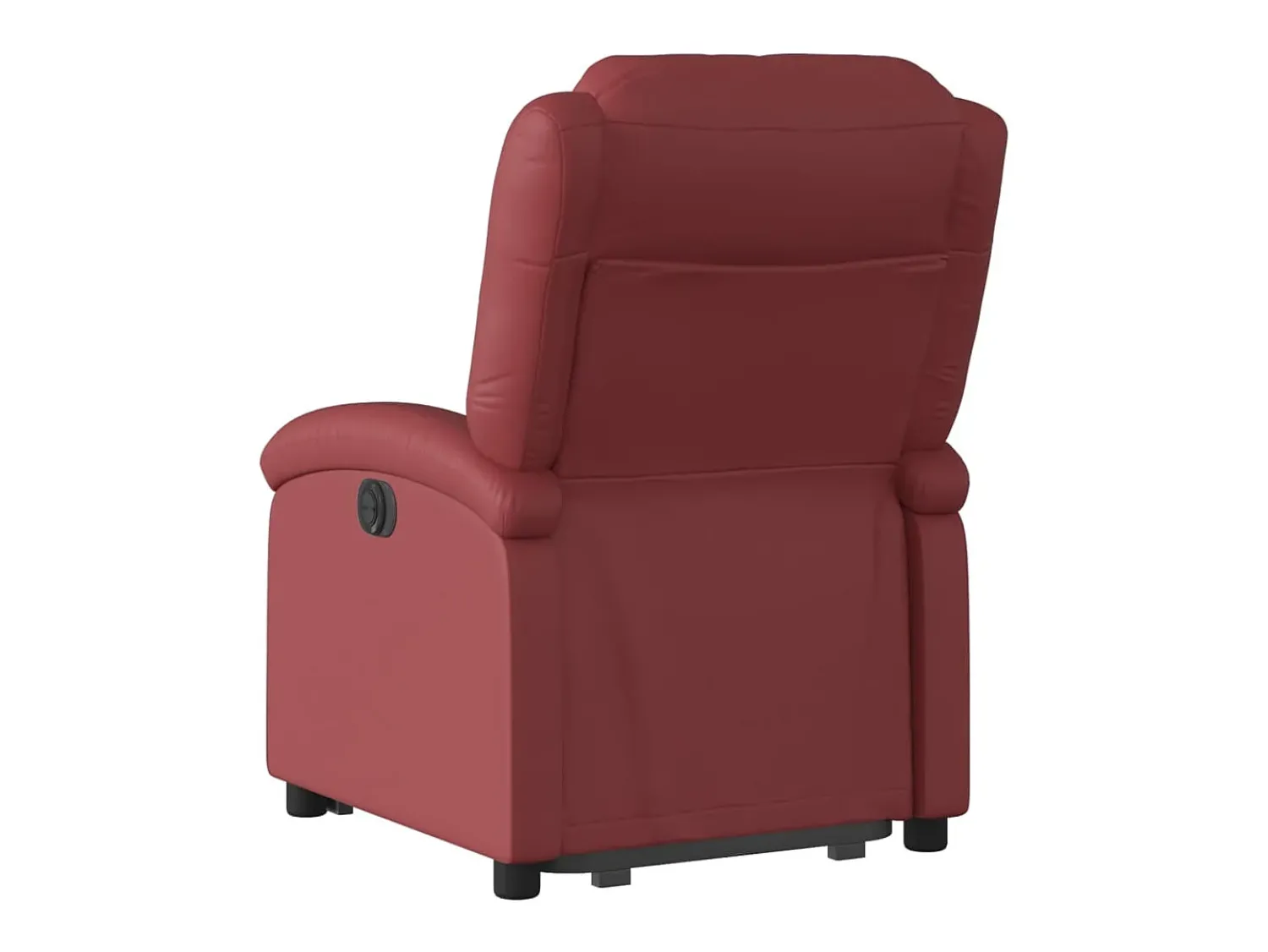 Poltrona|vidaxl Poltrona reclin. elevatória elétrica couro artif -tinto Vermelho