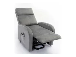 Online Saldosystocks Poltrona Reclinavel Electronica Irene, Sofá de 1 lugar, Cinza Cinzento