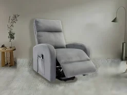 Online Saldosystocks Poltrona Reclinavel Electronica Irene, Sofá de 1 lugar, Cinza Cinzento