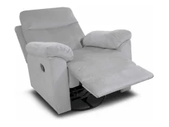Sofá*Saldosystocks Poltrona Reclinavel Manual Texas, Sofá de 1 lugar, Cinza Cinzento