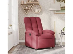Poltrona* Poltrona Reclinável | Poltrona Confortável Relax tecido tinto SHL876379 Vermelho