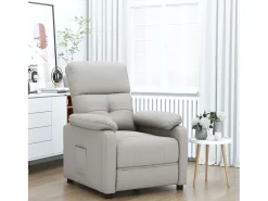 Poltrona Reclinável | Poltrona Confortável Relax tecido cinzento-acastanhado SHL578144^ Poltrona