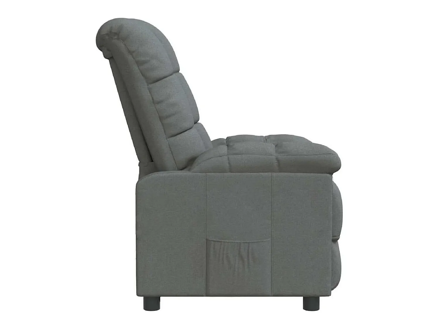 Poltrona| Poltrona Reclinável | Poltrona Confortável Relax tecido cinzento-escuro SHL429187 Cinza antracite