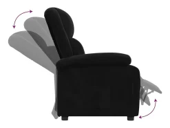 Poltrona Reclinável | Poltrona Confortável Relax veludo SHL218490^ Poltrona