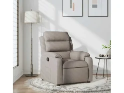 Poltrona* Poltrona Reclinável | Poltrona Confortável Relax tecido cinzento-acastanhado SHL183595 Taupe
