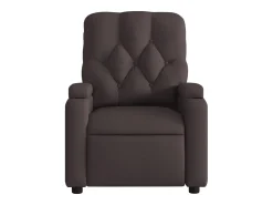 Online Poltrona Reclinável | Poltrona Confortável Relax tecido -escuro SHL837011 Castanho