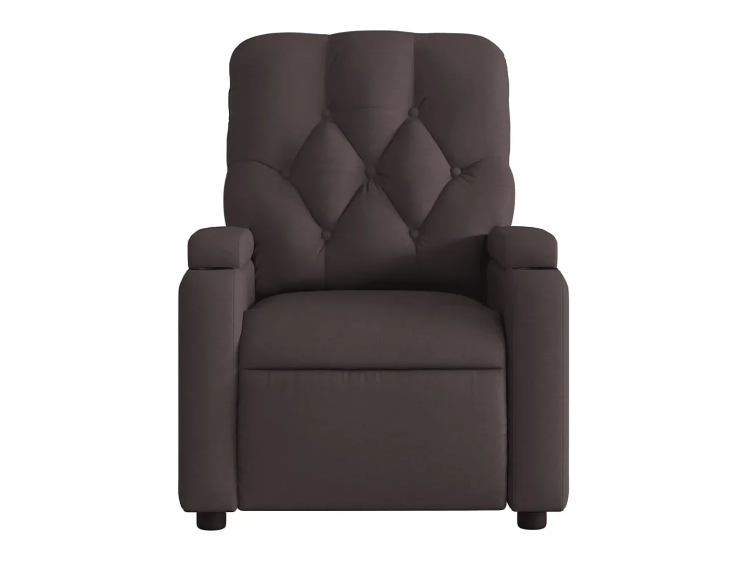 Online Poltrona Reclinável | Poltrona Confortável Relax tecido -escuro SHL837011 Castanho