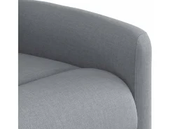Poltrona Reclinável | Poltrona Confortável Relax tecido -claro SHL881954 Cinzento