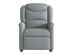 Poltrona Reclinável | Poltrona Confortável Relax tecido -claro SHL881954 Cinzento