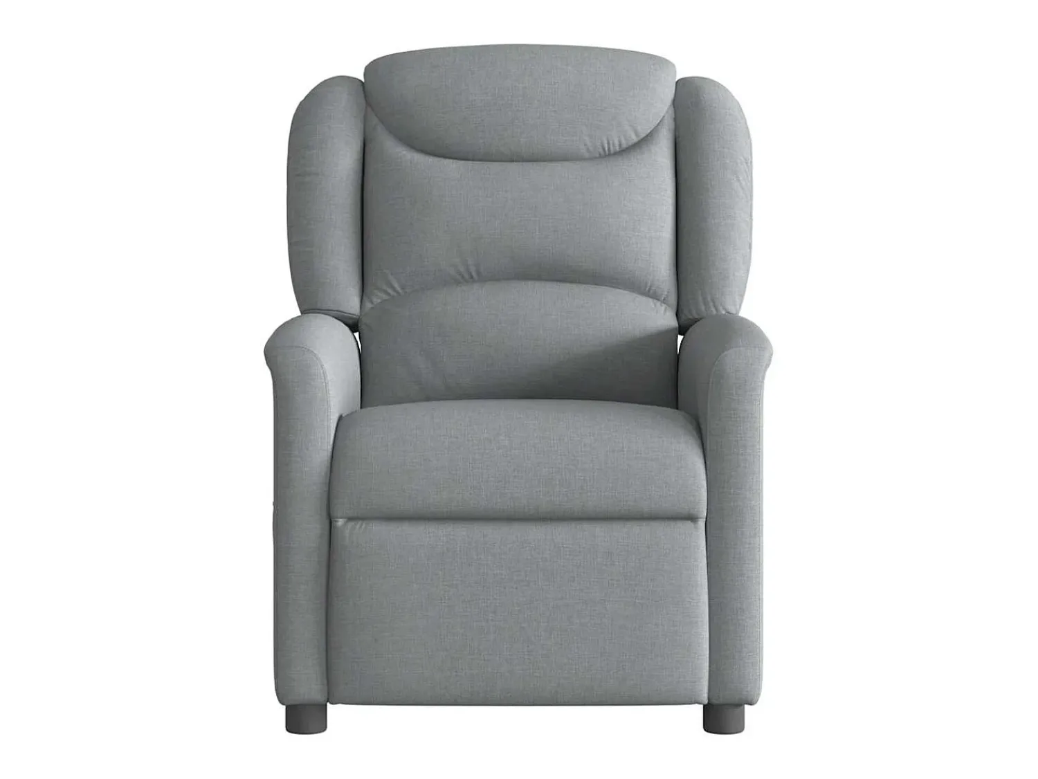 Poltrona Reclinável | Poltrona Confortável Relax tecido -claro SHL881954 Cinzento