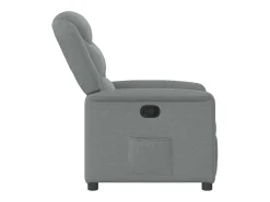 Poltrona Reclinável | Poltrona Confortável Relax tecido -claro SHL881954 Cinzento