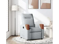 Poltrona* Poltrona Reclinável | Poltrona Confortável Relax tecido -claro SHL471449 Cinzento