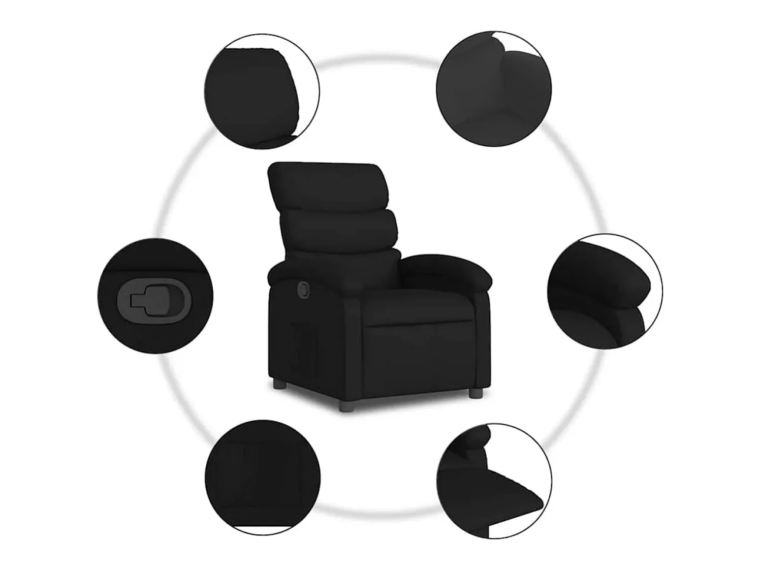 Poltrona Reclinável | Poltrona Confortável Relax tecido SHL481483^ Poltrona