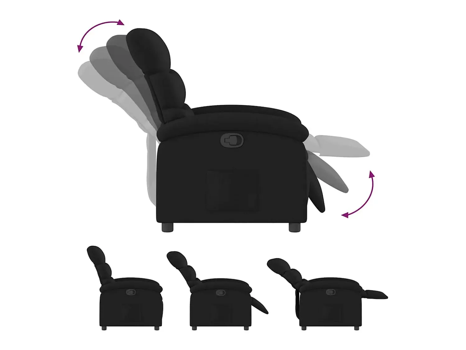 Poltrona Reclinável | Poltrona Confortável Relax tecido SHL481483^ Poltrona