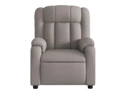 Hot Poltrona Reclinável | Poltrona Confortável Relax tecido cinzento-acastanhado SHL836293 Taupe