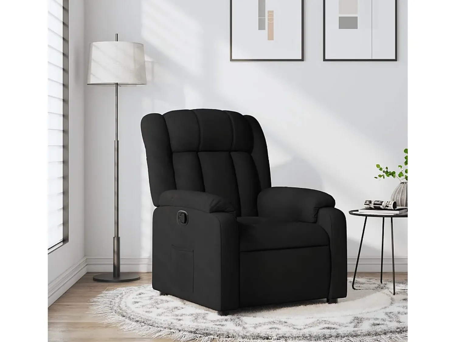 Poltrona* Poltrona Reclinável | Poltrona Confortável Relax tecido SHL817164 Preto