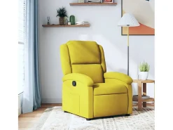 Poltrona| Poltrona Reclinável | Poltrona Confortável Relax veludo SHL813462 Amarelo