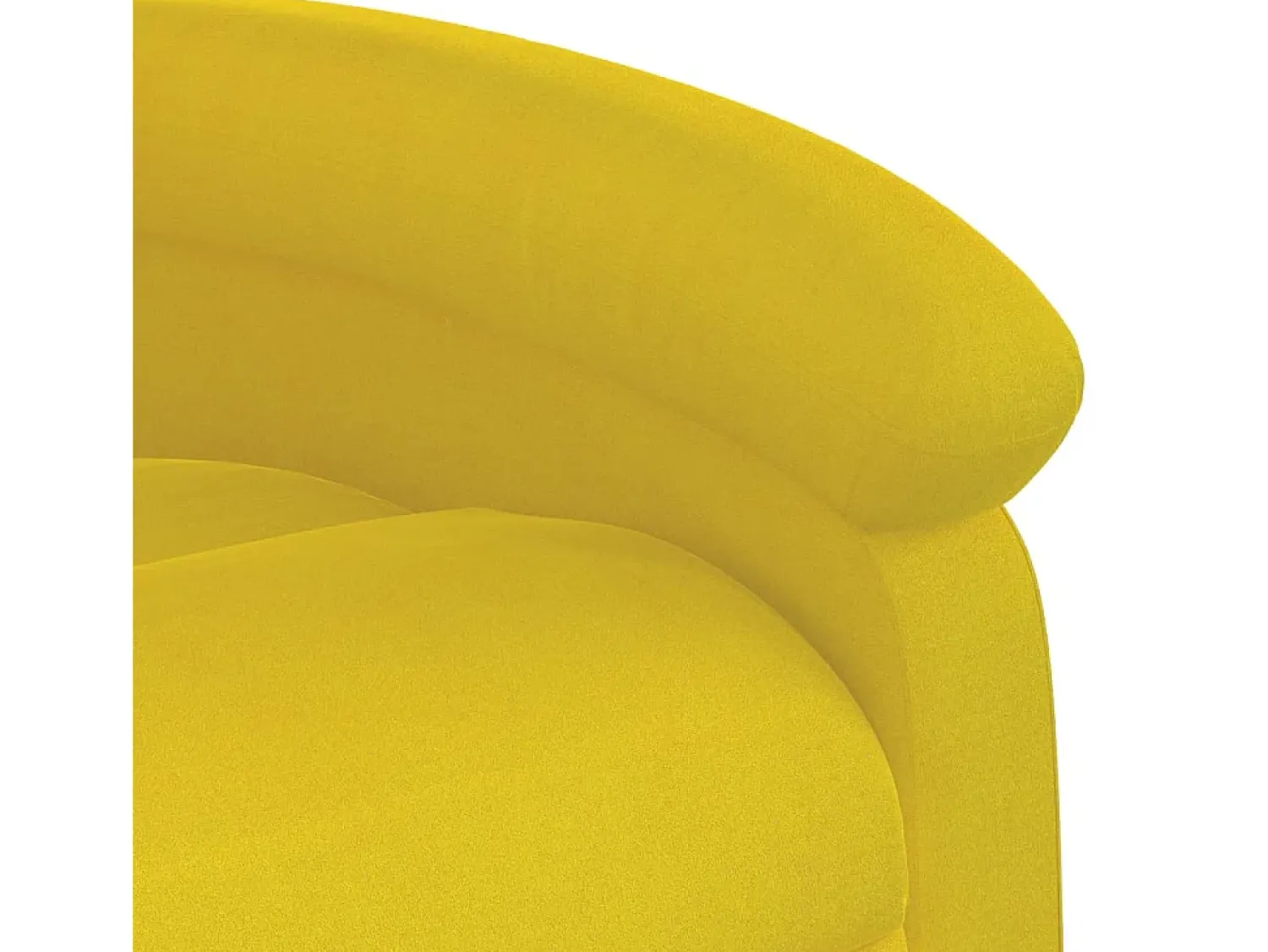 Poltrona| Poltrona Reclinável | Poltrona Confortável Relax veludo SHL813462 Amarelo