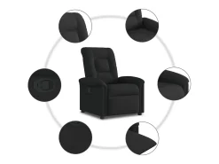 Poltrona Reclinável | Poltrona Confortável Relax tecido SHL935369 Preto