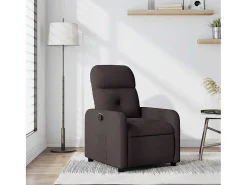 Poltrona* Poltrona Reclinável | Poltrona Confortável Relax tecido -escuro SHL230970 Castanho