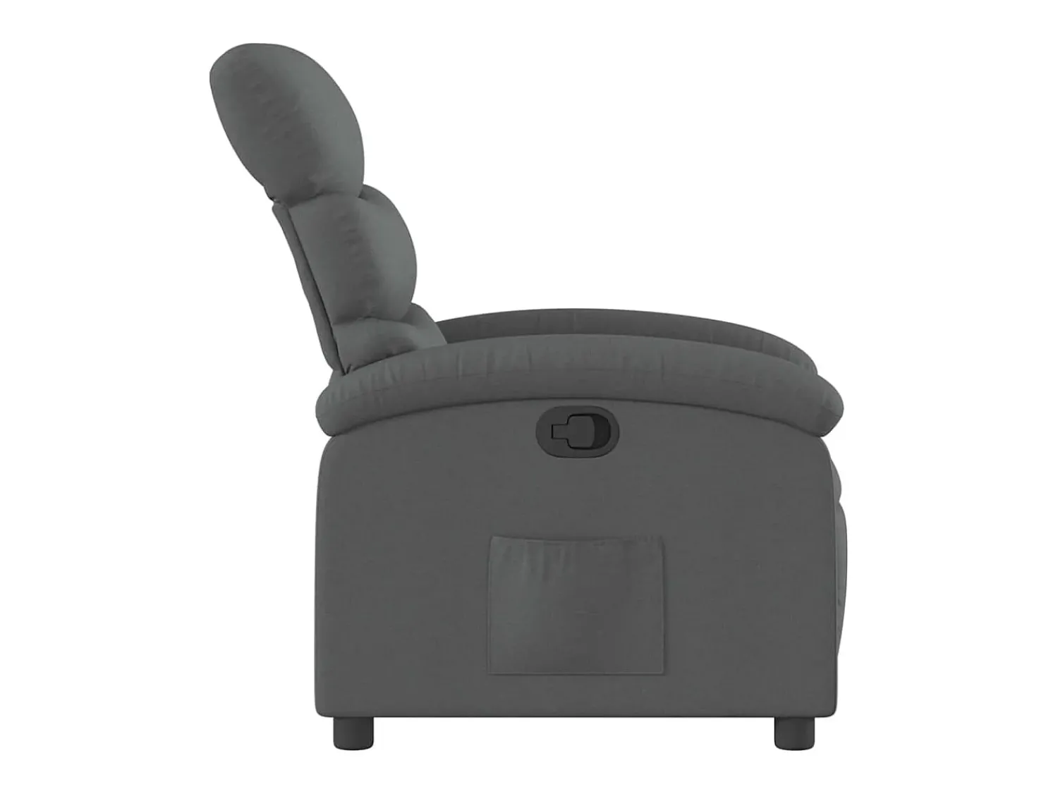 Poltrona Reclinável | Poltrona Confortável Relax tecido cinzento-escuro SHL502840^ Poltrona