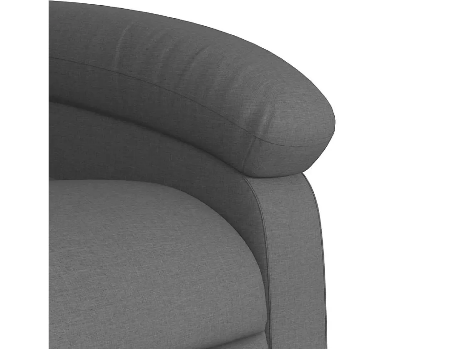 Poltrona Reclinável | Poltrona Confortável Relax tecido cinzento-escuro SHL502840^ Poltrona