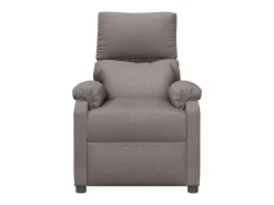 Poltrona* Poltrona Reclinável | Poltrona Confortável Relax tecido cinzento-acastanhado SHL117789 Taupe