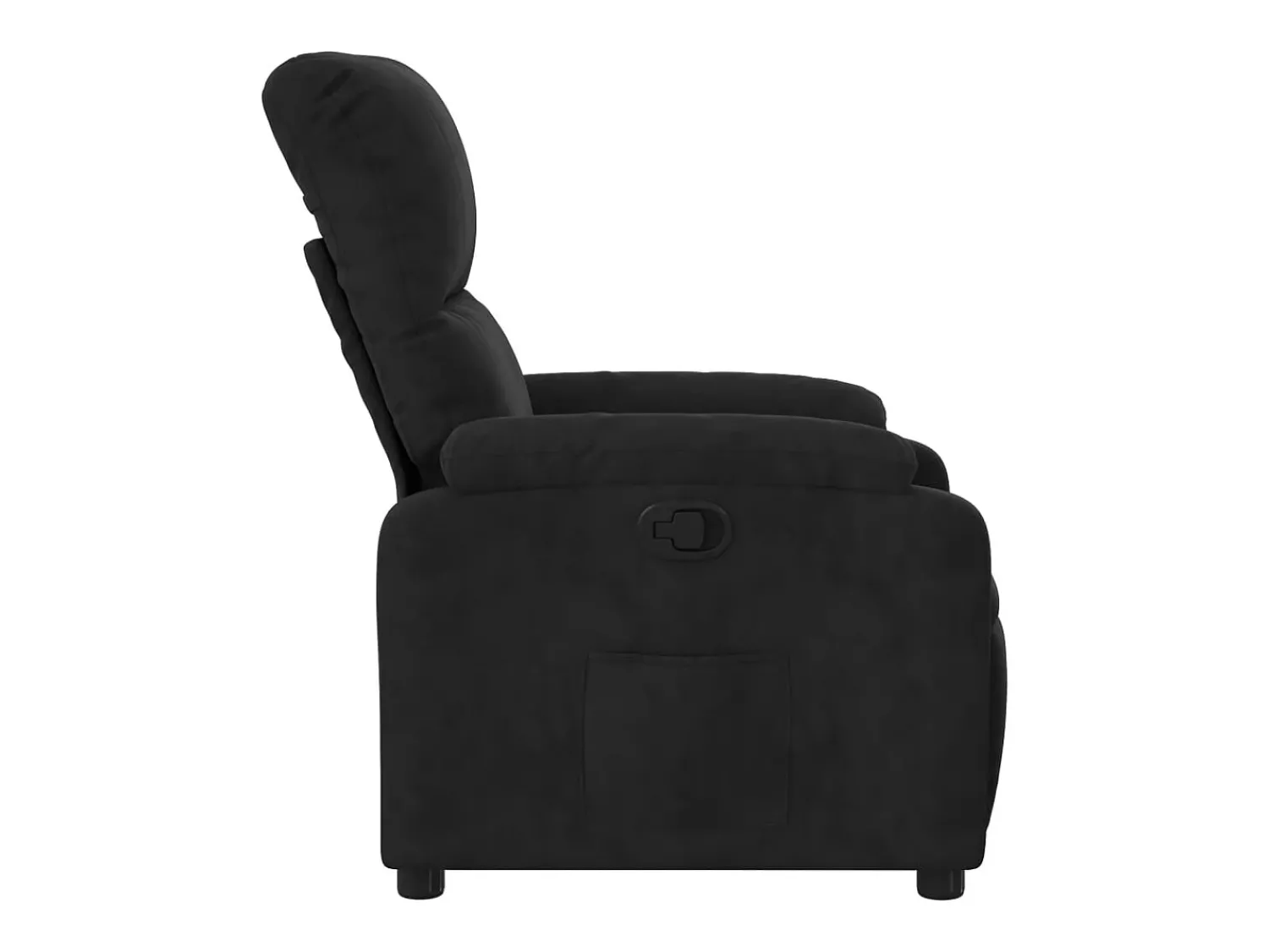 Poltrona| Poltrona Reclinável | Poltrona Confortável Relax tecido de microfibra SHL367418 Preto