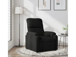 Poltrona| Poltrona Reclinável | Poltrona Confortável Relax tecido de microfibra SHL367418 Preto