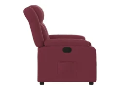 Clearance Poltrona Reclinável | Poltrona Confortável Relax tecido tinto SHL514963 Vermelho