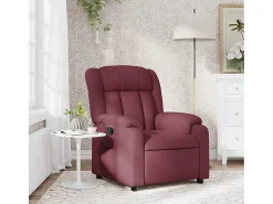 Clearance Poltrona Reclinável | Poltrona Confortável Relax tecido tinto SHL514963 Vermelho