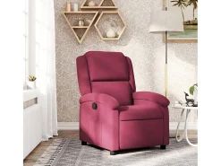 Discount Poltrona Reclinável | Poltrona Confortável Relax veludo tinto SHL634783 Vermelho