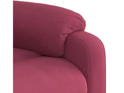 Online Poltrona Reclinável | Poltrona Confortável Relax veludo tinto SHL537040 Vermelho