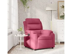 Online Poltrona Reclinável | Poltrona Confortável Relax veludo tinto SHL537040 Vermelho