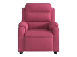Online Poltrona Reclinável | Poltrona Confortável Relax veludo tinto SHL537040 Vermelho